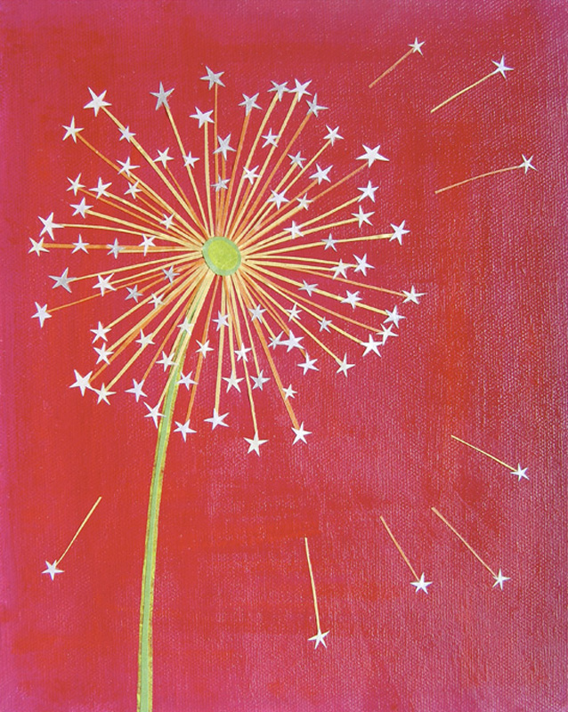 Dandelion Stars - Art Print - 5 X 6.25