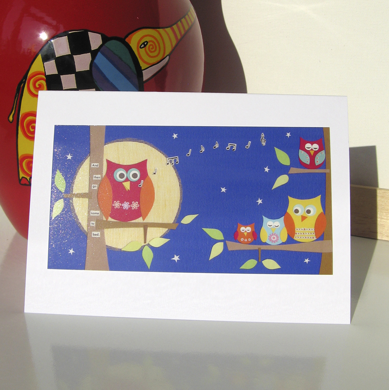 Greeting Card - Bedtime Owls