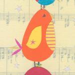 Birdie Musical Statues - Art Print - 5 X 7