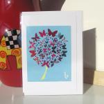 Greeting Card - Butterfly Tree