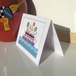 Greeting Card - Houseboat