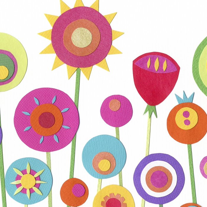 She Grew Paper Flowers Art Print A4 (8.3" X 11.7") on Luulla