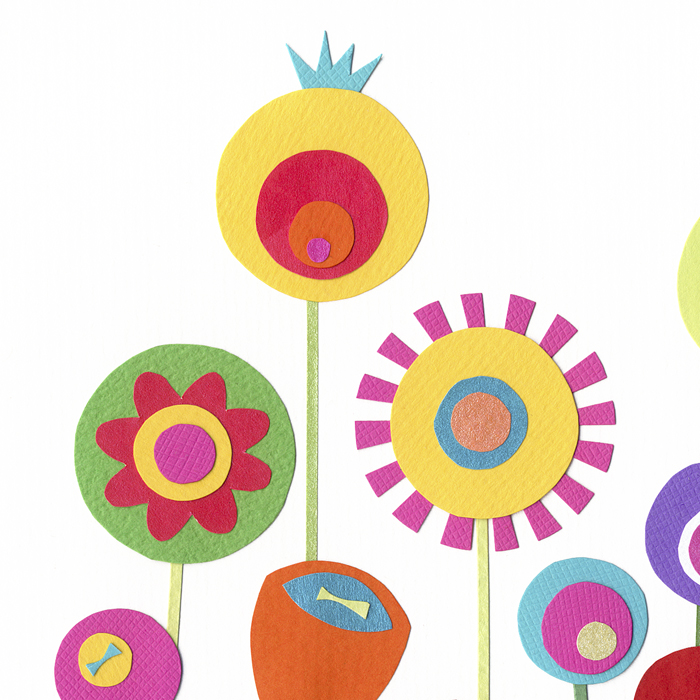 She Grew Paper Flowers Art Print A4 (8.3" X 11.7") on Luulla